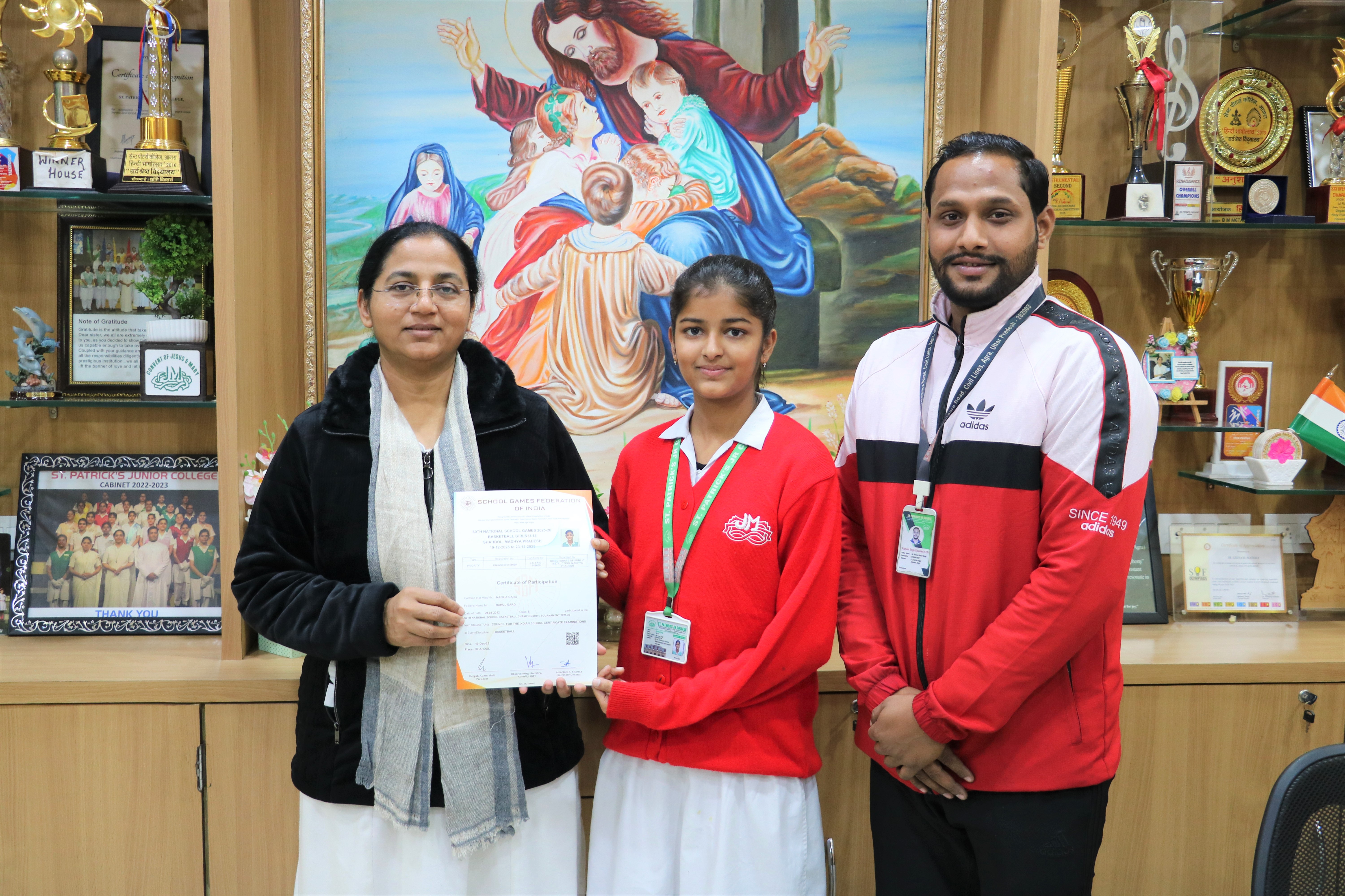 Manvi Singh Represents School at CISCE & SGFI.
