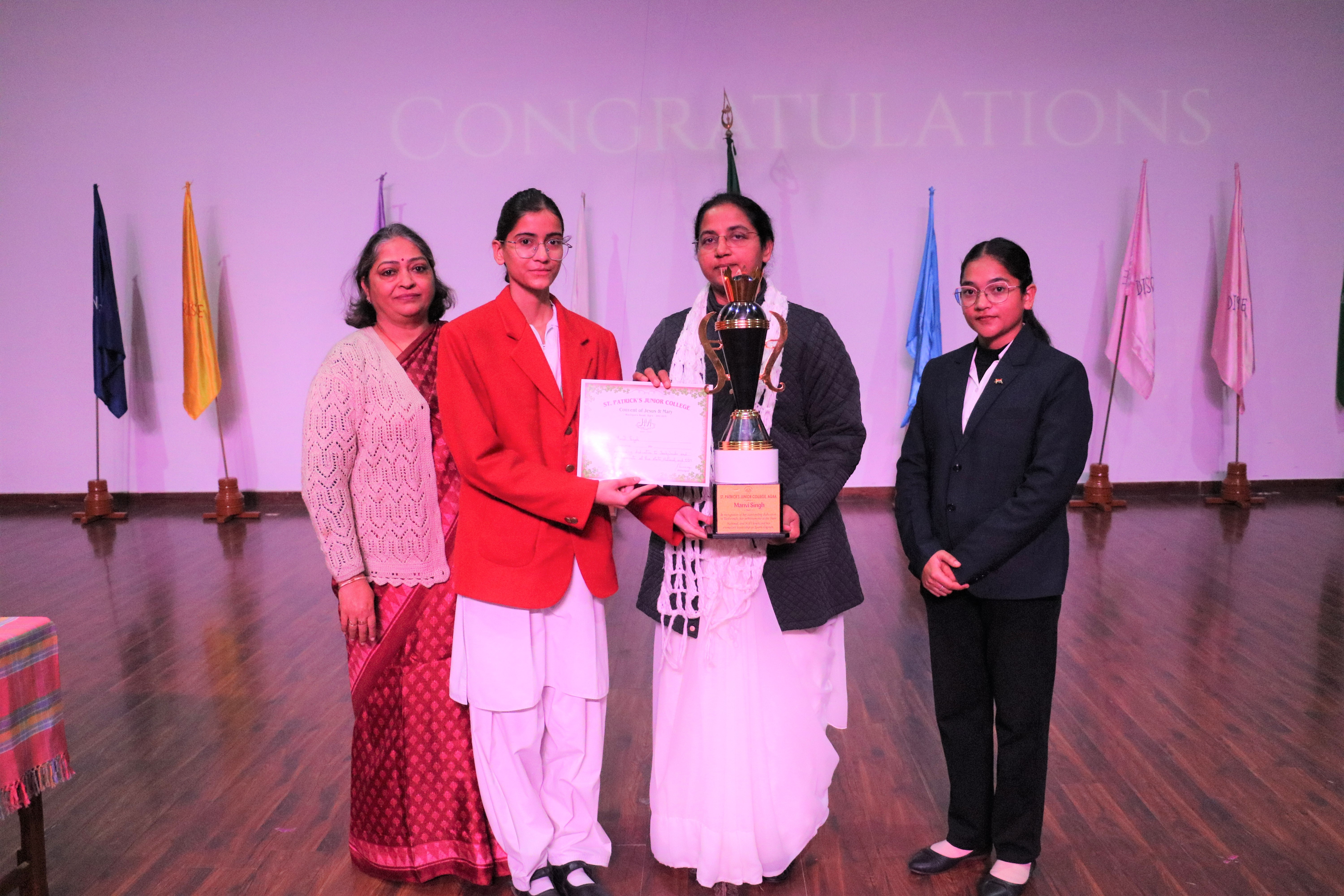 Manvi Singh Represents School at CISCE & SGFI.